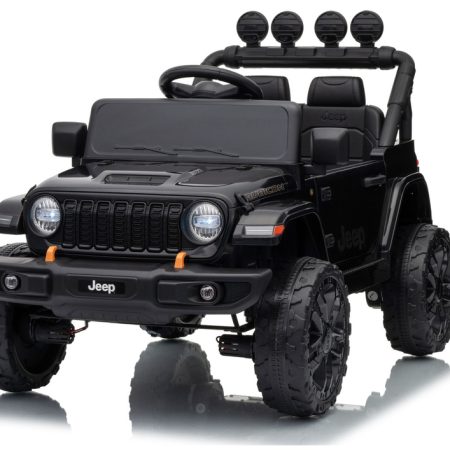 Elektromos kisautó Jeep Rubicon 24 V 2x200 W fekete