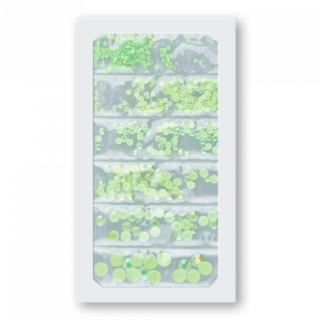 Félgyöngy Plasztik Neon Green (szett)