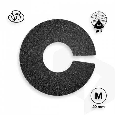 Staleks - Pododisc Slanted Pedikűr Csiszolópapír 240 grit - 50 db PDFR-20-240 ()