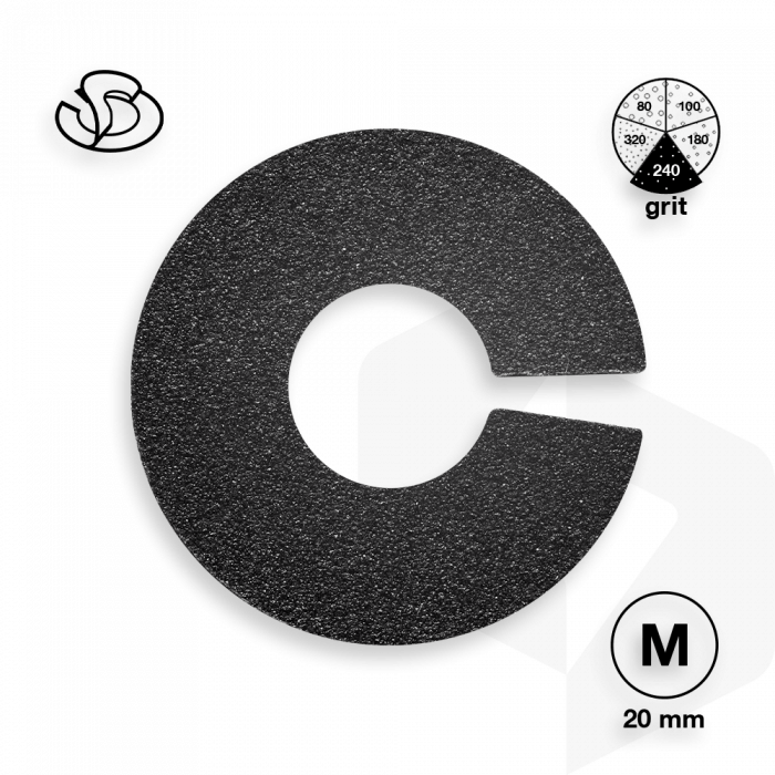 Staleks - Pododisc Slanted Pedikűr Csiszolópapír 240 grit - 50 db PDFR-20-240 ()