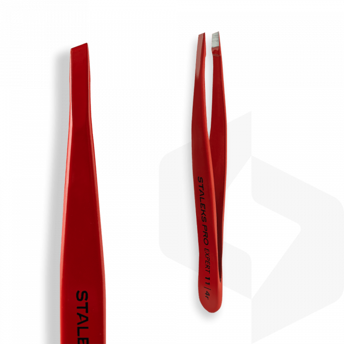 Staleks - Szemöldökcsipesz Expert - Red TE-11-4 ()