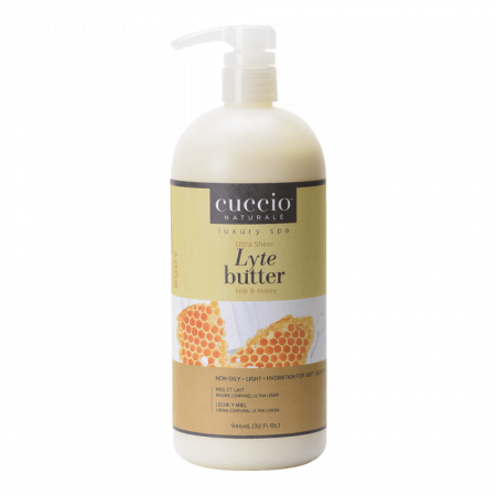 Cuccio Ultrakönnyű Testvaj Tejjel és Mézzel - Lyte Butter Ultra Sheer Milk & Honey (946ml)