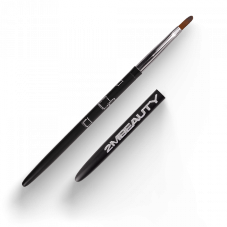 Zselé ecset Gel #2 Oval Long (Black Abstract 2018)