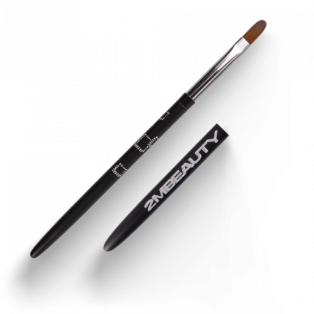 Zselé ecset Gel #6 Oval Long (Black Abstract 2018)