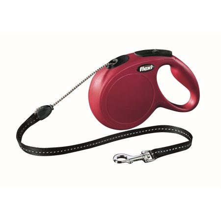 Flexi Új Classic Zsinór M 8m Piros 20kg