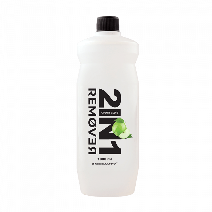 2in1 Gél Lakk Leoldó és Lakklemosó Folyadék - Green Apple (1000ml )