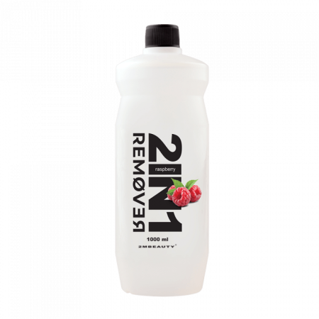 2in1 Gél Lakk Leoldó és Lakklemosó Folyadék - Raspberry (1000ml )