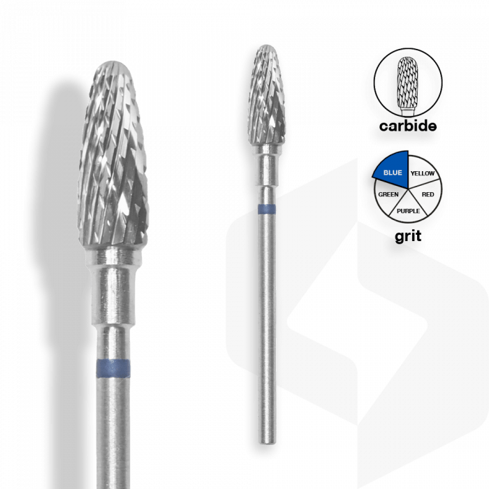 Staleks - Karbid Csiszolófej Kugli 5 mm | 13 mm Kék | Közepes | FT90B050-13 ()