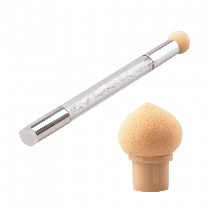2in1 ombre szivacsecset és nyomdafej (kúpos véggel)