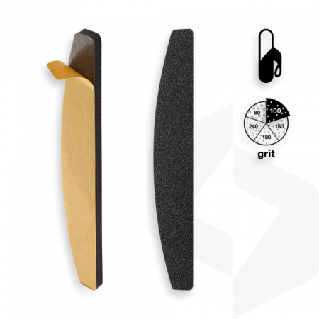 Staleks - Félhold Öntapadó Extra Puha Utántöltő Körömreszelő Papír 100 grit - 10 db DFE-41-100 (10 db)