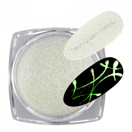 Glow Glitter White 03 - Neon Green-Yellow ()