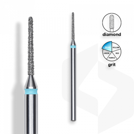 Staleks - Gyémánt Csiszolófej Tű 1 mm | 10 mm Kék | Közepes | FA80B010-10 ()