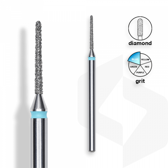 Staleks - Gyémánt Csiszolófej Tű 1 mm | 10 mm Kék | Közepes | FA80B010-10 ()