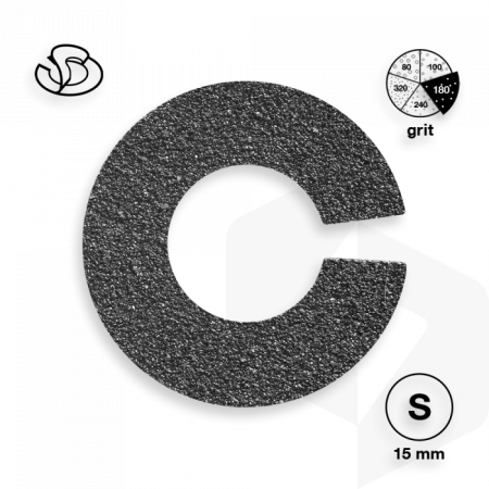 Staleks - Pododisc Íves Csiszolópapír Pro S 180 grit - 50 db PDFR-15-180 ()