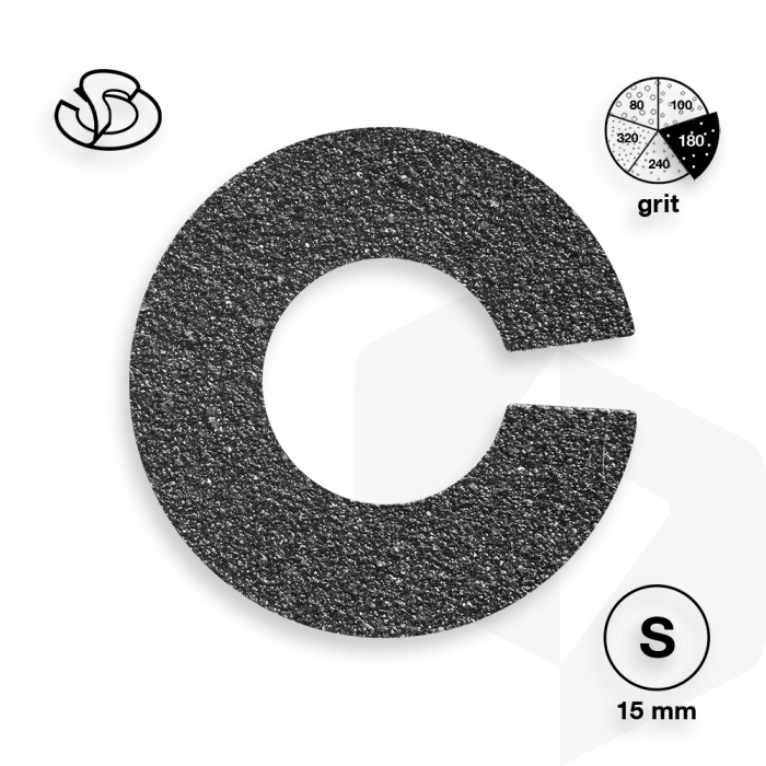 Staleks - Pododisc Íves Csiszolópapír Pro S 180 grit - 50 db PDFR-15-180 ()