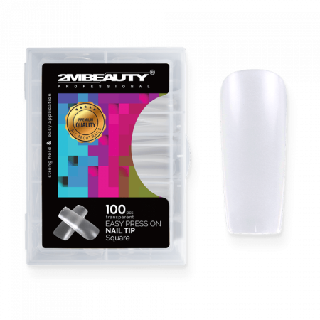 Easy Press On Nail Tip Square 2022 - 100 db Tip (100db - dobozzal)