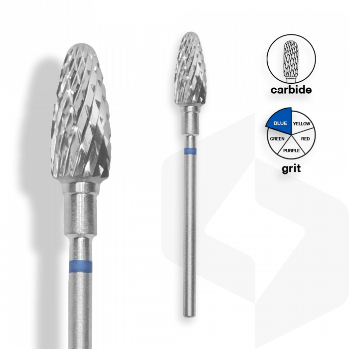 Staleks - Karbid Csiszolófej Kugli 6 mm | 14 mm Kék | Közepes | FT90B060-14 ()
