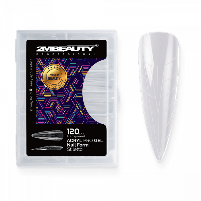Acryl Pro Gel Nail Form Stiletto - 120 darabos (120db - dobozzal)