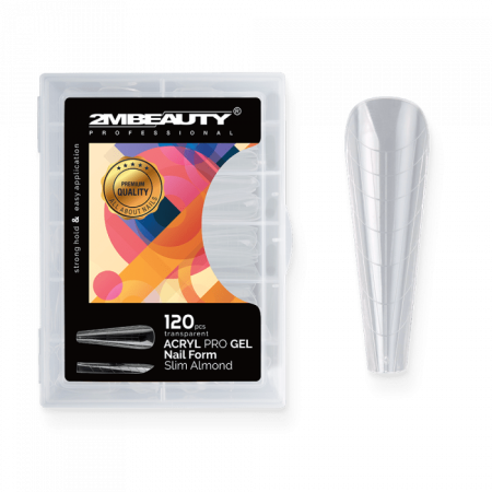 Acryl Pro Gel Nail Form Slim Almond - 120 darabos (120db - dobozzal)