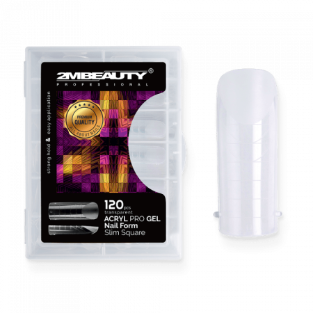 Acryl Pro Gel Nail Form Slim Square - 120 darabos (120db - dobozzal)