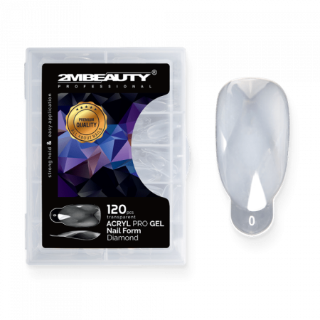 Acryl Pro Gel Nail Form Diamond - 120 darabos (120db - dobozzal)