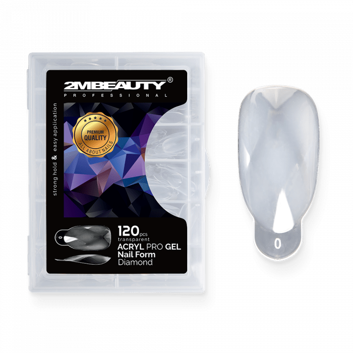 Acryl Pro Gel Nail Form Diamond - 120 darabos (120db - dobozzal)