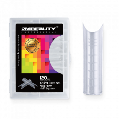 Acryl Pro Gel Nail Form Half Square - 120 darabos (120db - dobozzal)