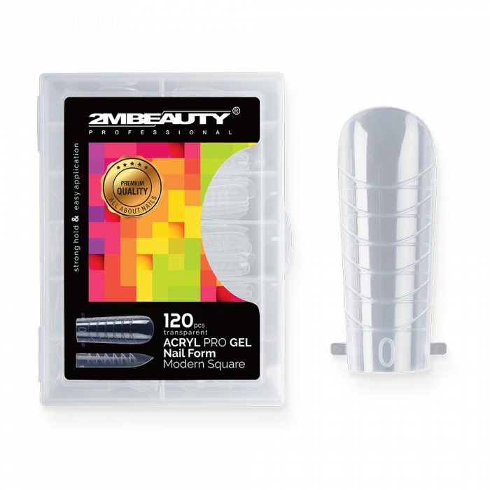 Acryl Pro Gel Nail Form Modern Square - 120 darabos (120db - dobozzal)
