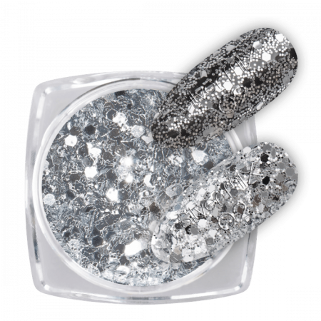 Glitter Silver Mix 02 ()