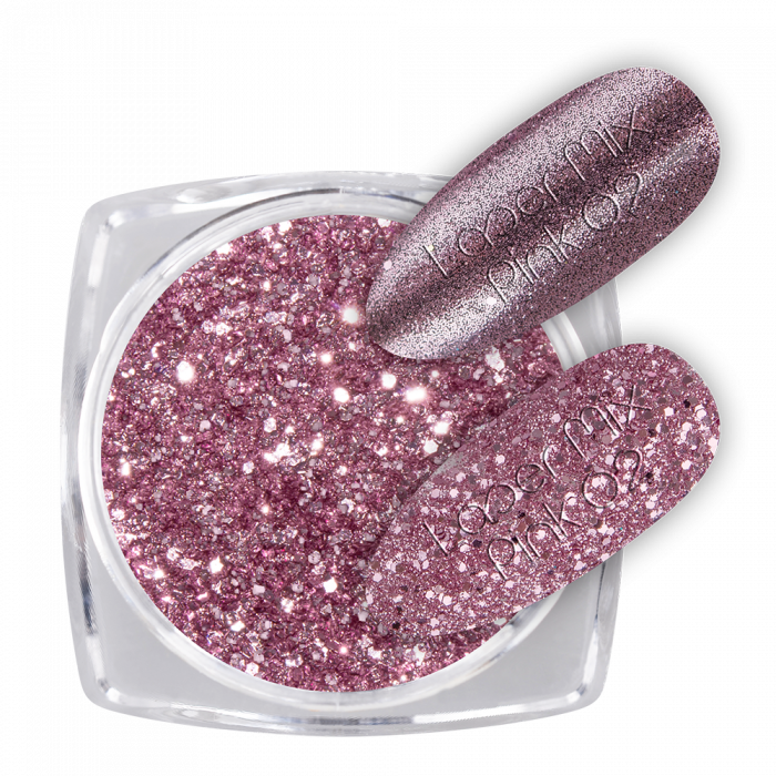 Glitter Laser Mix Pink 02 ()