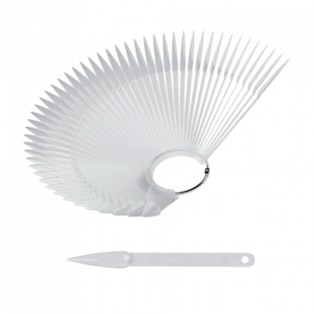 Nyeles Stiletto Tip fém gyűrűvel (50 db-os) (Clear