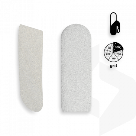 STALEKS - ÖNTAPADÓ CSISZOLÓPAPÍR FÉM TALPRESZELŐHÖZ 100 GRIT - 30 DB DFE-10-100w FEHÉR ()