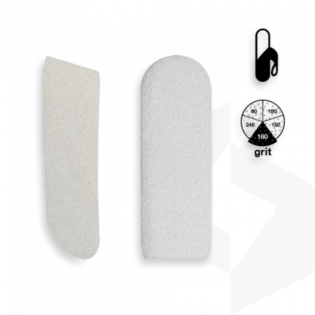 STALEKS - ÖNTAPADÓ CSISZOLÓPAPÍR FÉM TALPRESZELŐHÖZ 180 GRIT - 30 DB DFE-10-180w FEHÉR ()