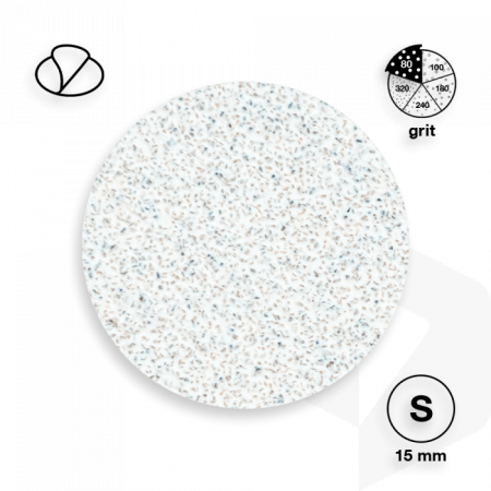 STALEKS - PODODISC CSISZOLÓPAPÍR PRO S - 80 GRIT - 50DB - PDF-15-80w FEHÉR ()