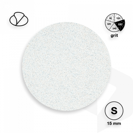 STALEKS - PODODISC CSISZOLÓPAPÍR PRO S - 180 GRIT - 50DB - PDF-15-180w FEHÉR ()