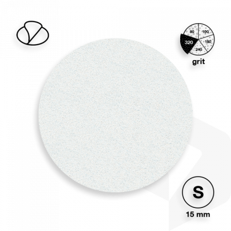 STALEKS - PODODISC CSISZOLÓPAPÍR PRO S - 320 GRIT - 50DB - PDF-15-320w FEHÉR ()