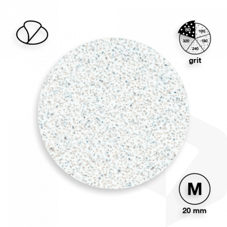 STALEKS - PODODISC CSISZOLÓPAPÍR PRO M - 80 GRIT - 50DB - PDF-20-80w FEHÉR ()