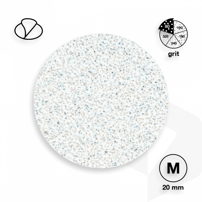 STALEKS - PODODISC CSISZOLÓPAPÍR PRO M - 80 GRIT - 50DB - PDF-20-80w FEHÉR ()