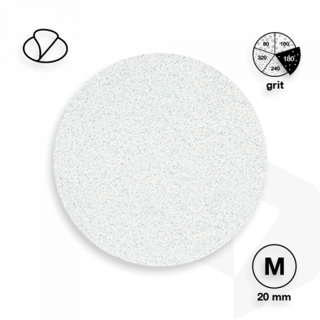 STALEKS - PODODISC CSISZOLÓPAPÍR PRO M - 180 GRIT - 50DB - PDF-20-180w FEHÉR ()