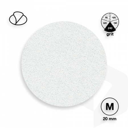 STALEKS - PODODISC CSISZOLÓPAPÍR PRO M - 240 GRIT - 50DB - PDF-20-240w FEHÉR ()