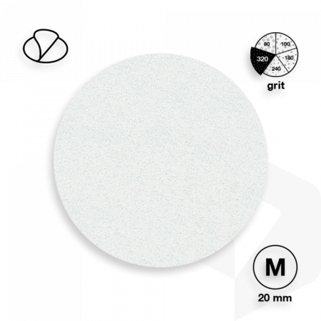STALEKS - PODODISC CSISZOLÓPAPÍR PRO M - 320 GRIT - 50DB - PDF-20-320w FEHÉR ()
