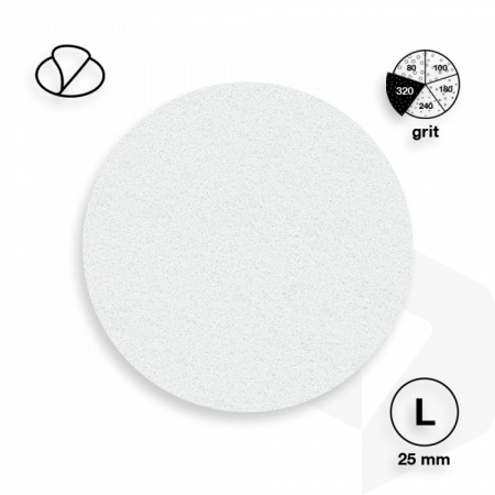 STALEKS - PODODISC CSISZOLÓPAPÍR PRO L - 320 GRIT - 50DB - PDF-25-320w FEHÉR ()