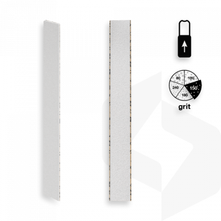Staleks - Egyenes Ráhúzható Utántöltő Körömreszelő Papír 150 Grit - 25 db - DFCE-20-150-25w Fehér ()