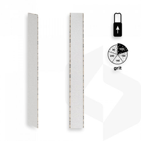STALEKS - EGYENES RÁHÚZHATÓ UTÁNTÖLTŐ KÖRÖMRESZELŐ PAPÍR 100 GRIT - 50 DB DFCE-22-100w FEHÉR ()