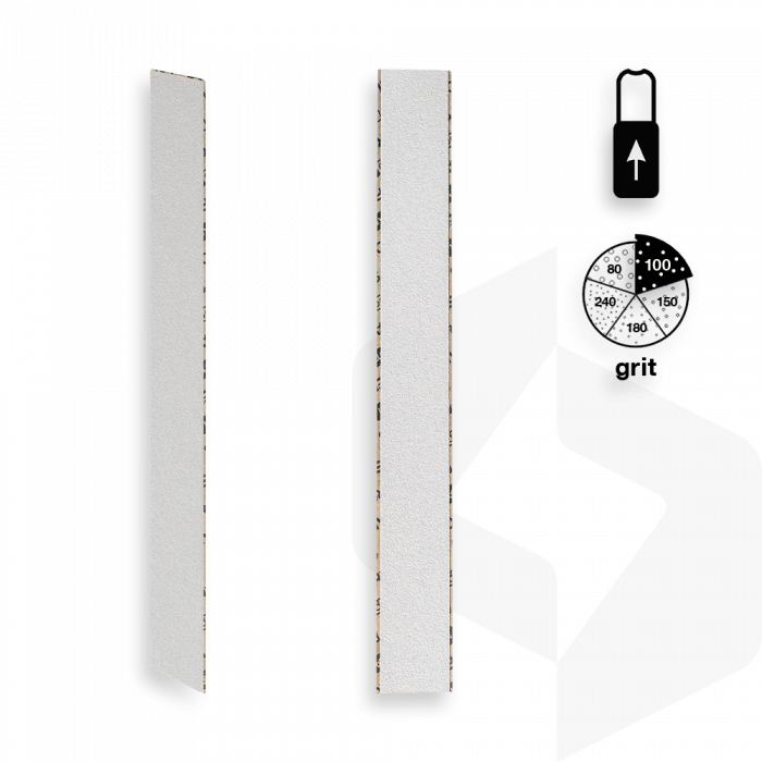 STALEKS - EGYENES RÁHÚZHATÓ UTÁNTÖLTŐ KÖRÖMRESZELŐ PAPÍR 100 GRIT - 50 DB DFCE-22-100w FEHÉR ()