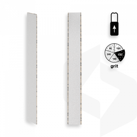 STALEKS - EGYENES RÁHÚZHATÓ UTÁNTÖLTŐ KÖRÖMRESZELŐ PAPÍR 150 GRIT - 50 DB DFCE-22-150w FEHÉR ()