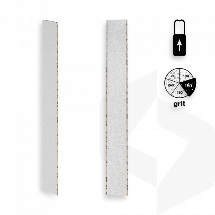 STALEKS - EGYENES RÁHÚZHATÓ UTÁNTÖLTŐ KÖRÖMRESZELŐ PAPÍR 150 GRIT - 50 DB DFCE-22-150w FEHÉR ()