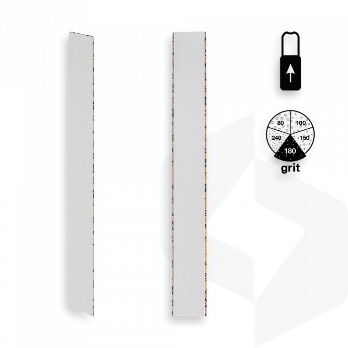 STALEKS - EGYENES RÁHÚZHATÓ UTÁNTÖLTŐ KÖRÖMRESZELŐ PAPÍR 180 GRIT - 50 DB DFCE-22-180w FEHÉR ()