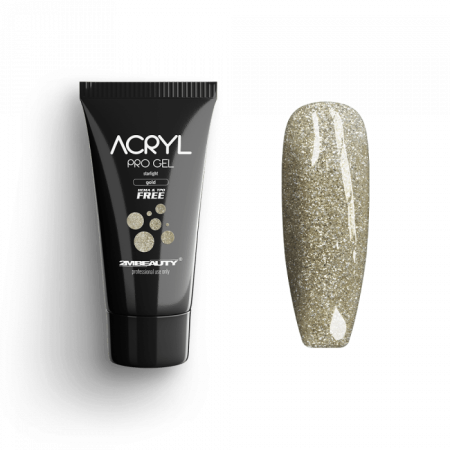 Acryl Pro Gel Starlight Gold - HEMA Mentes Akrilzselé (15g)