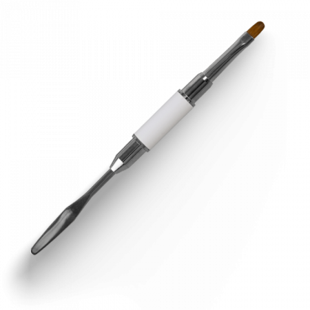 Acryl Pro Gel Twin Mix 6 Oval - Trapezoid Spatula - White ()
